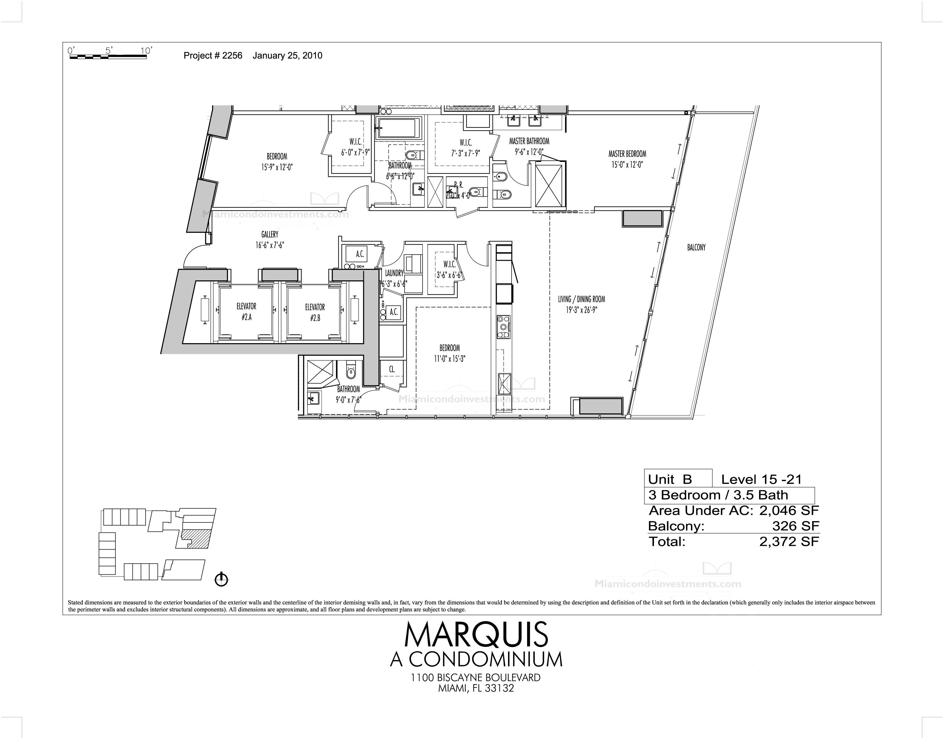 Marquis Residences unit 1902 floor plan