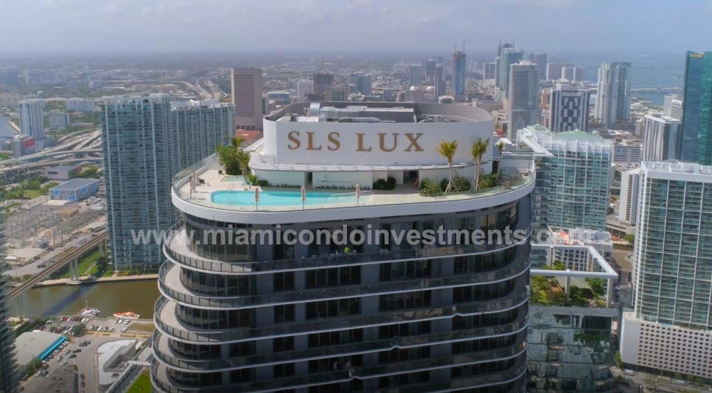 SLS Lux rooftop pool deck