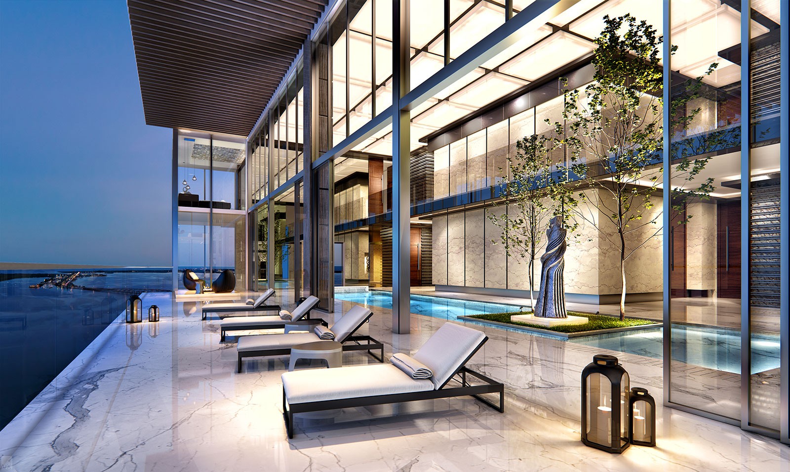 Echo Brickell penthouse indoor pool