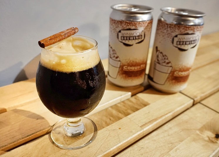 Inspired by the traditional Puerto Rican holiday beverage, Coqui-To is an imperial milk stout.