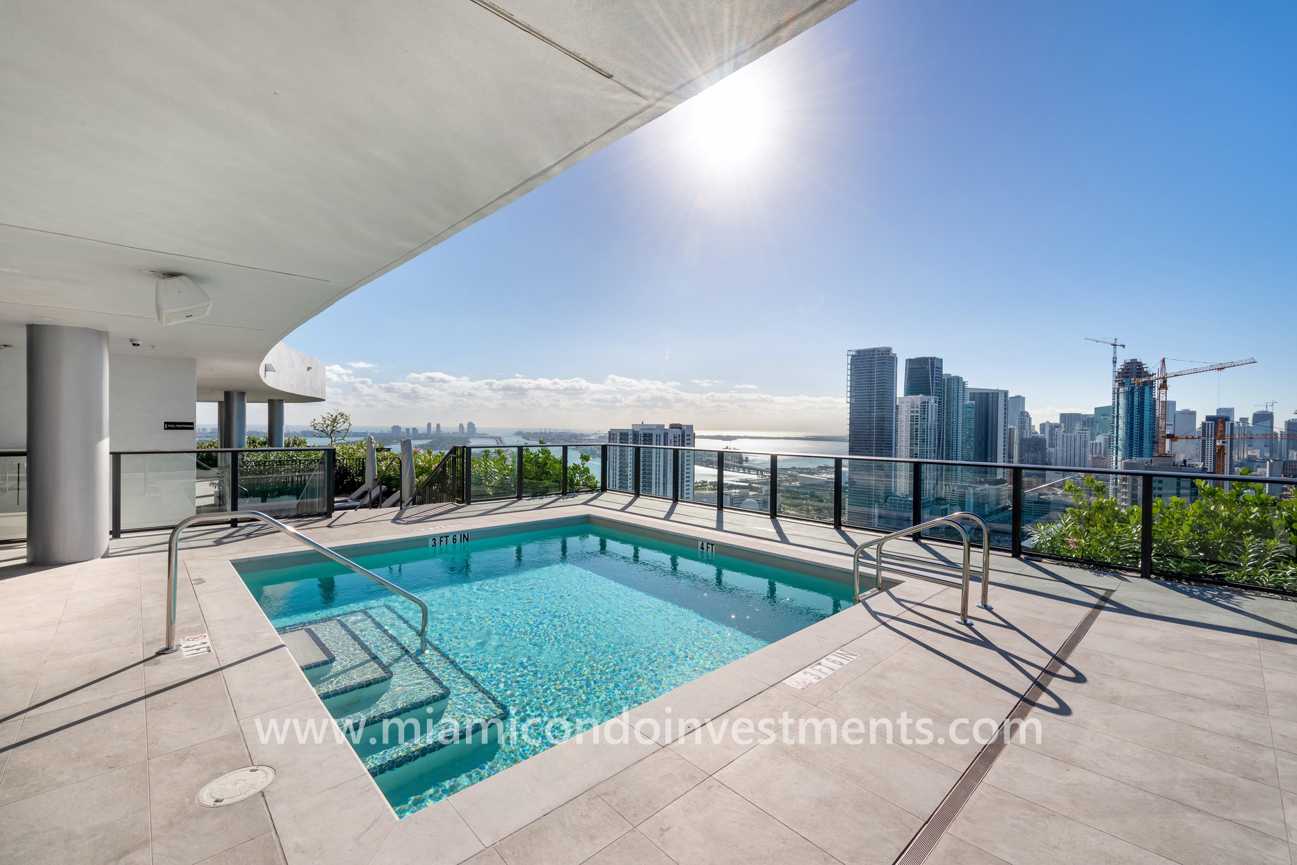 Canvas rooftop plunge pool