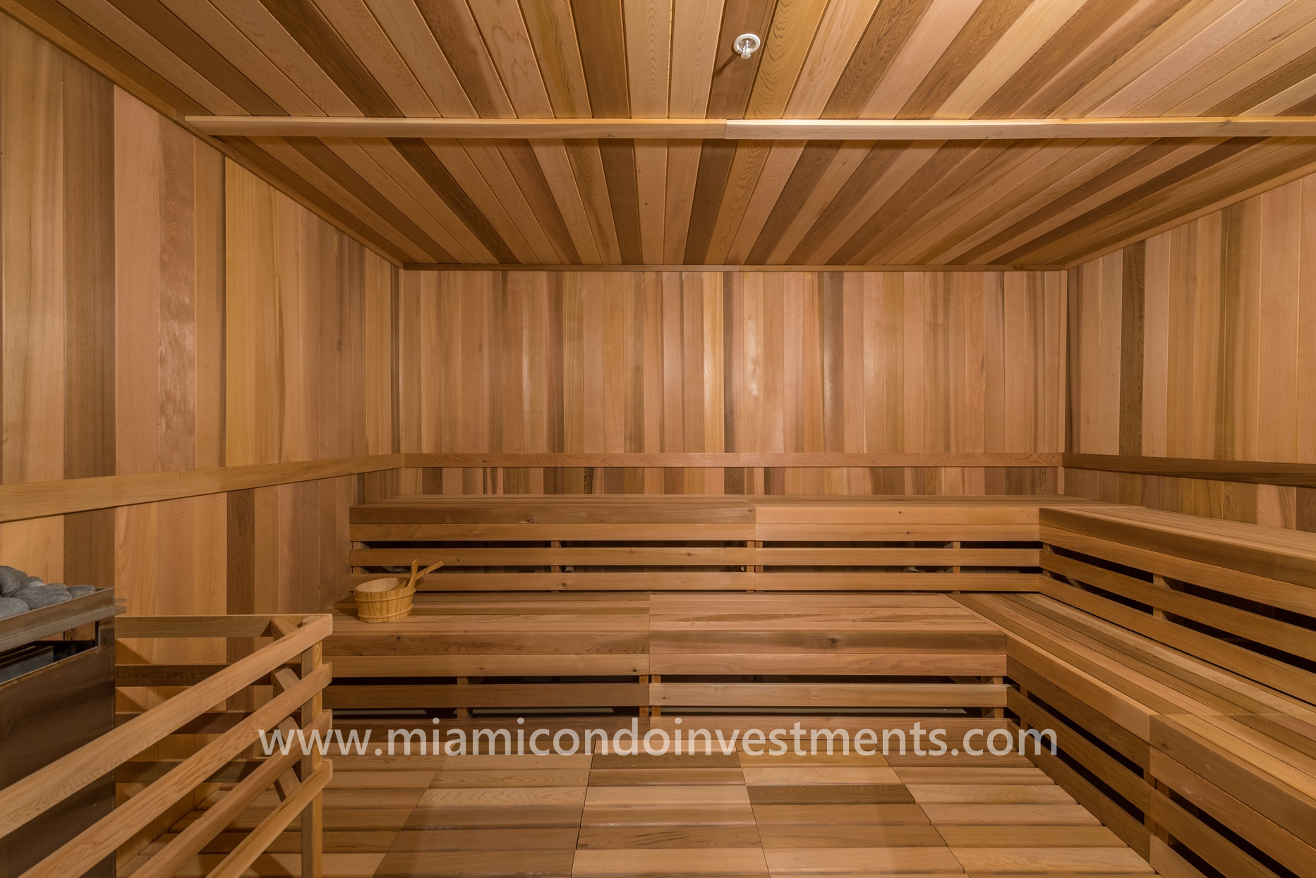 sauna at Canvas Miami