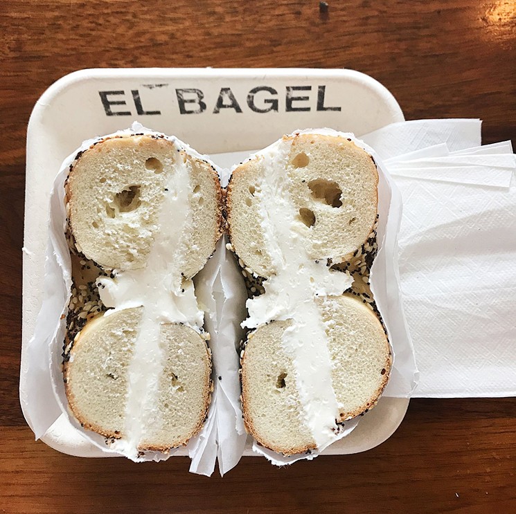 El Bagel serves the best bagels.