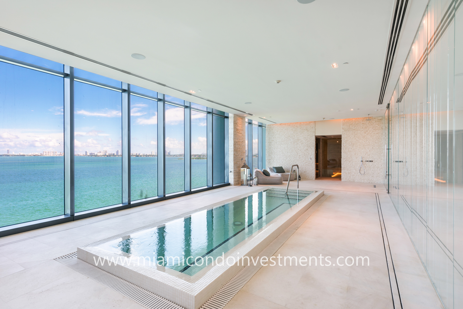 plunge pool with water view